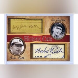 BABE RUTH and SHOELESS JOE JACKSON – 2018 Historic Cuts - Limited Edition